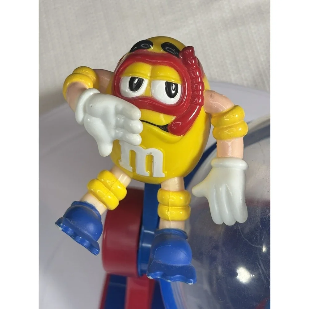 M&M's Vintage Beach Lifeguard Candy Dispenser with Red M&M & Yellow Peanut